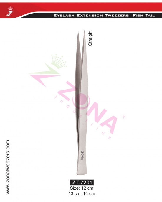 (Fish Tail) Straight Eyelash Extension Tweezers