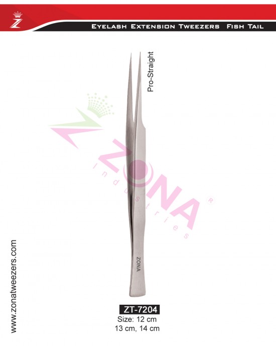 (Fish Tail) Pro Straight Eyelash Extension Tweezers