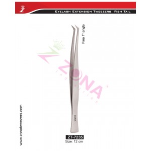 (Fish Tail) Fine Triangle Eyelash Extension Tweezers