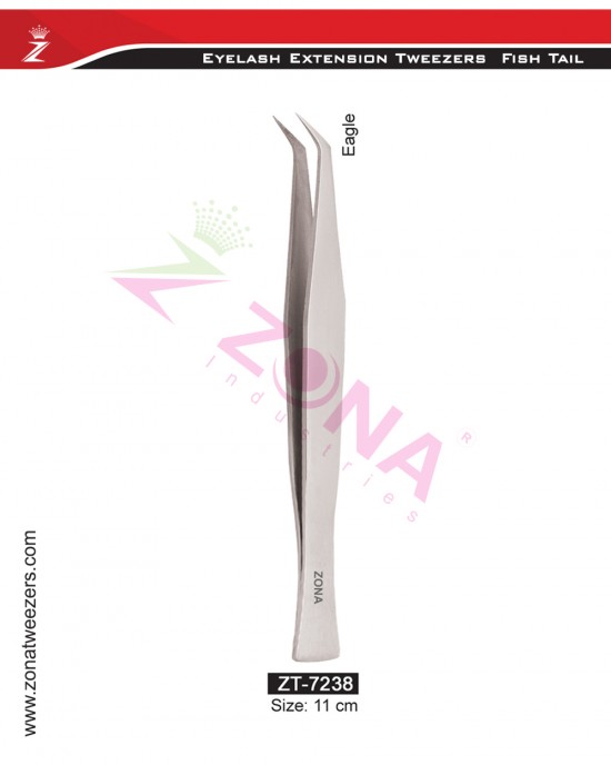 (Fish Tail) Eagle Eyelash Extension Tweezers