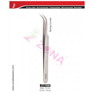Strong Curved Eyelash Extension Tweezers