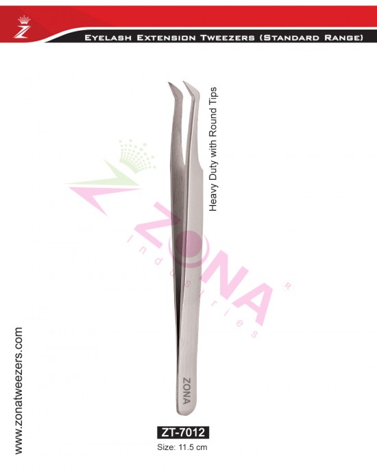 Heavy Duty With Round Tips Eyelash Extension Tweezers