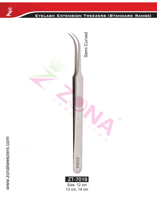 Semi Curved Eyelash Extension Tweezers