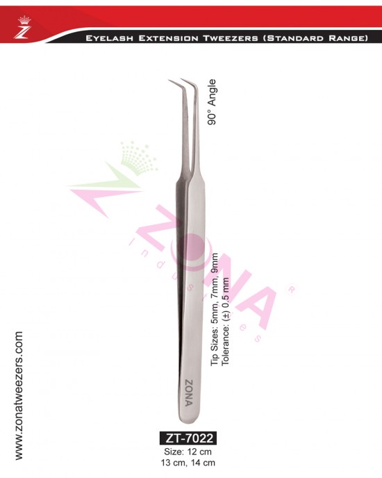 90 Degree Angle Eyelash Extension Tweezers