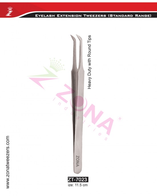 Heavy Duty With Round Tips Eyelash Extension Tweezers