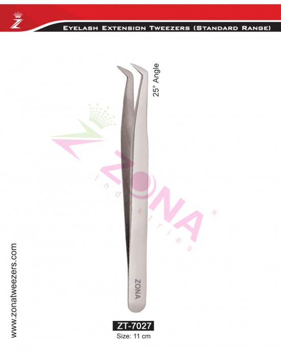 25 Degree Angle Eyelash Extension Tweezers