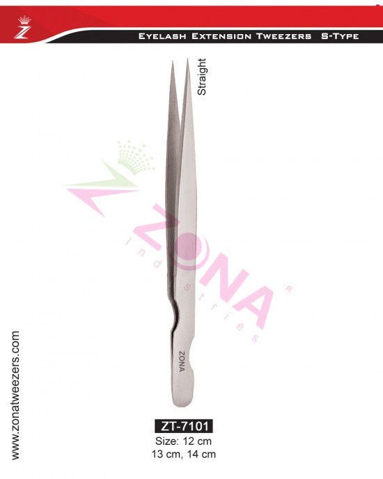 (S-Type) Straight Eyelash Extension Tweezers 