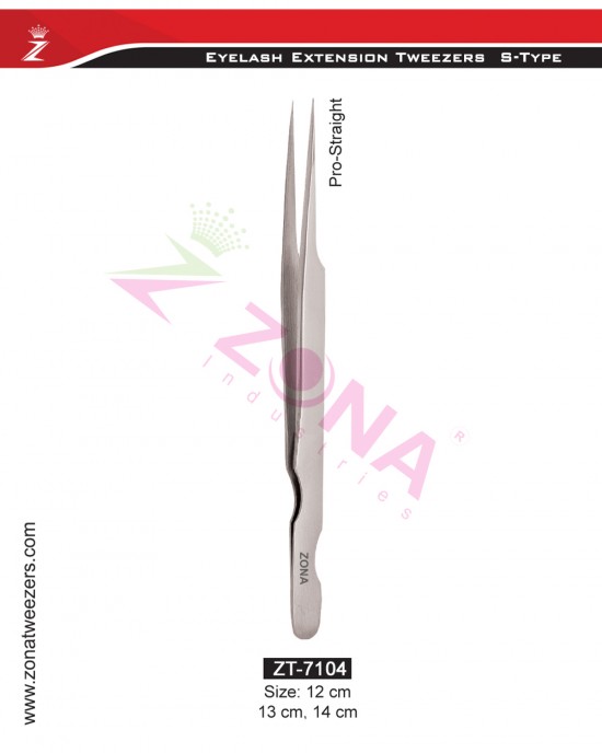 (S-Type) Pro Straight Eyelash Extension Tweezers