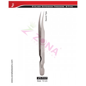 (S-Type) Sword Tips Eyelash Extension Tweezers