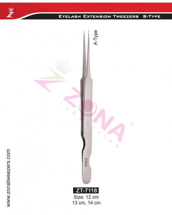 (S-Type) A-Type Eyelash Extension Tweezers