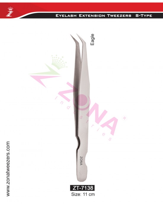 (S-Type) Eagle Eyelash Extension Tweezers